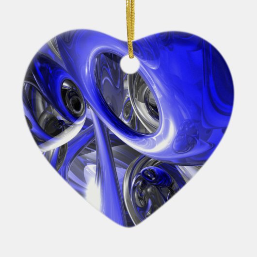 Cerulean Abstract Ornament (Voorkant)
