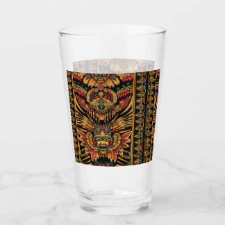 Cerulean 'Aztec Dream' Artisanal Glass Beer Tumble Glas
