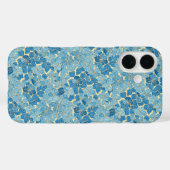 Cerulean  bloemen patrooncover Case-Mate iPhone case (Achterkant (horizontaal))