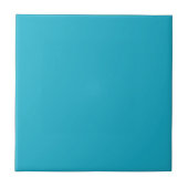 Cerulean Blue Solid Color Tile Tegeltje (Voorkant)