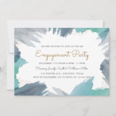 Cerulean Engagement Party Kaart (Voorkant)