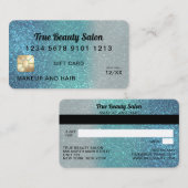 Cerulean Parties scintillant bleue Certificat cade (Devant / Derrière)