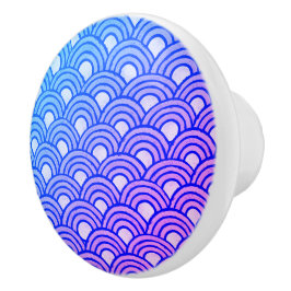 Cerulean Scales Gradient Ceramic Knop