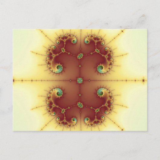 Cerveau - Carte postale fractale (Devant)