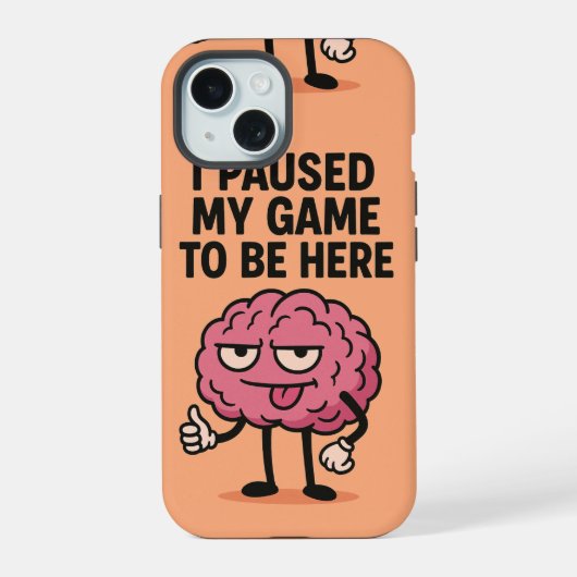 "Cerveau De Jeu Suspendu - Mode Jeu Activé" (Verso)