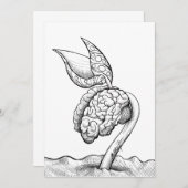 'Cerveau' - Impression carte 5x7 (Devant / Derrière)