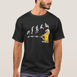 Cerveza Lunes Martes Miércoles Jueves Viernes Rega T-shirt