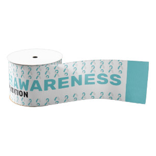 Cervic Cancer Awareness Pattern Grosgrain Lint