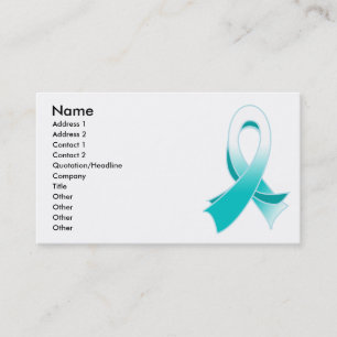 Cervic Cancer Stylish Ribbon Visitekaartje