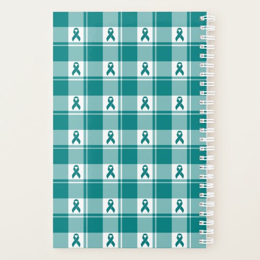 Cervical Cancer Awareness Plaid Planner, Teal (Dos)