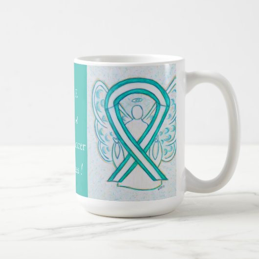 Cervical Cancer Sensibilisation Ruban Angel Mug (Droite)