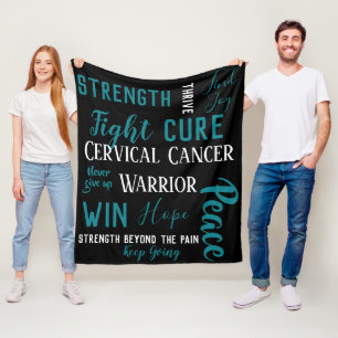 Cervicale kanker warrior deken