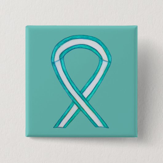 Cervicale kankerbewustwording Aangepaste Button (Voorkant)