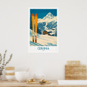 Cervinia Ski Wall Art Poster 1 (Cuisine)
