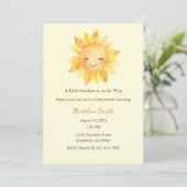 Ces invitations Little Sunsine est en route (Debout devant)