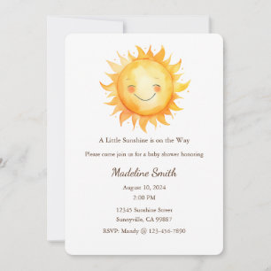 Ces invitations Little Sunsine est en route 