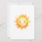 Ces invitations Un petit soleil est en route (Dos)