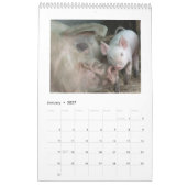 Ces porcelets - calendrier mural de 2017 animaux (Jan 2027)