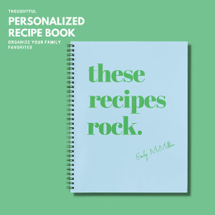 Ces recettes Rock Blue Recette Livre personnalisé