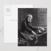 Cesar Franck aan de console van het orgaan Briefkaart (Voorkant / Achterkant)