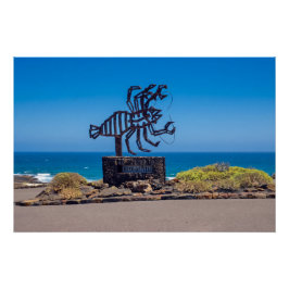 César Manrique Kreeft Sculptuur, Jameos del Agua Perfect Poster