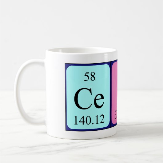 César nom de table périodique tasse (Gauche)