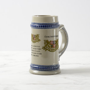 ČESKÁ REPUBLIKA Tsjechië Wapen Persoonlijk Bierpul