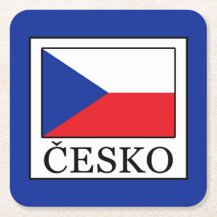 Česko Vierkante Kartonnen Onderzetter