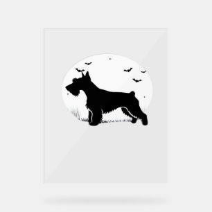 Cesky Terrier Chien - Classes Silhouette de la lun