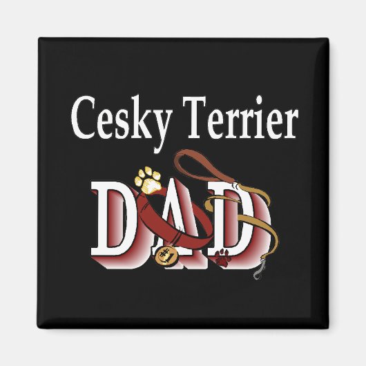 Cesky Terrier DAD Magnet (Devant)