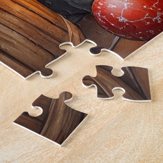 Cesky Terrier Fireplace with Christmas Lights Legpuzzel (Zijkant)