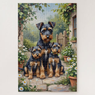 Cesky Terrier Kruidtuin Kunst Legpuzzel