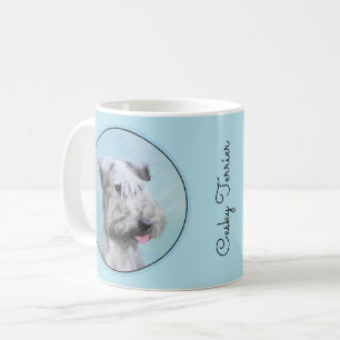 Cesky Terrier Painting - Cute Original Dog Art Koffiemok