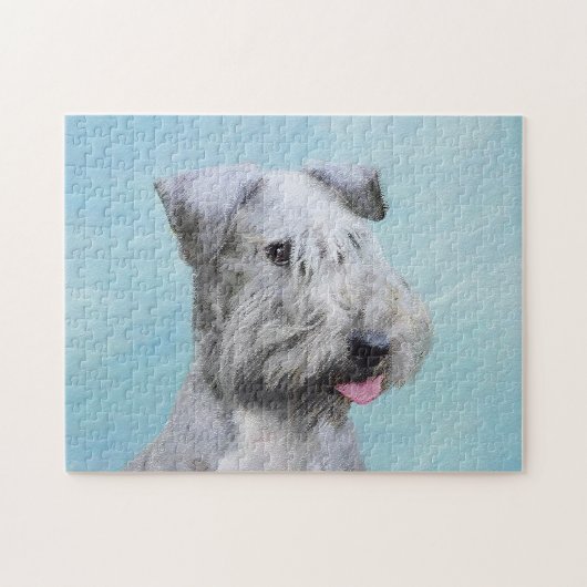 Cesky Terrier Painting - Cute Original Dog Art Legpuzzel (Horizontaal)