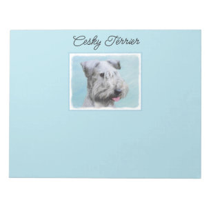 Cesky Terrier Painting - Cute Original Dog Art Notitieblok