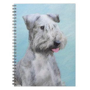 Cesky Terrier Painting - Cute Original Dog Art Notitieboek