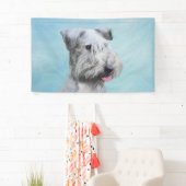 Cesky Terrier Painting - Cute Original Dog Art Spandoek (Insitu)