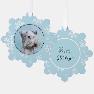 Cesky Terrier Schilderij - Mooie Originele Honden Ornament Kaart