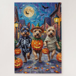 Cesky Terrier Trick-or-Treating Halloween Kostuum Legpuzzel