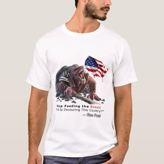 Cessez d'alimenter le T-shirt de bête (Devant)