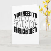 Cessez de parler la carte de voeux (Fleur jaune)