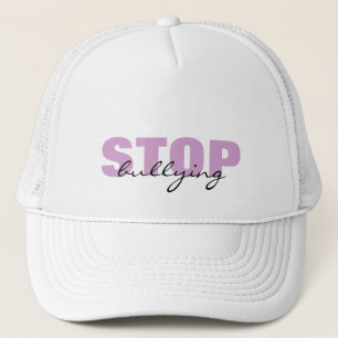 Cessez d'intimider le casquette simple pourpre