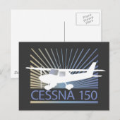 Cessna 150 vliegtuig briefkaart (Voorkant / Achterkant)