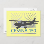 Cessna 150 vliegtuig briefkaart (Voorkant / Achterkant)