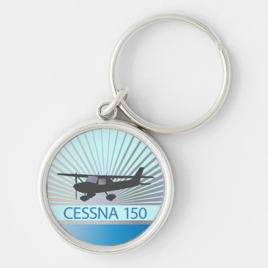 Cessna 150 vliegtuig sleutelhanger (Voorkant)