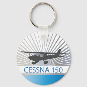 Cessna 150 vliegtuig sleutelhanger
