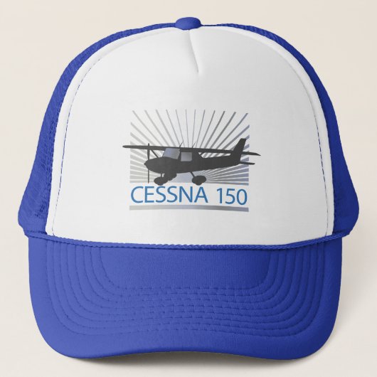 Cessna 150 vliegtuig trucker pet (Voorkant)