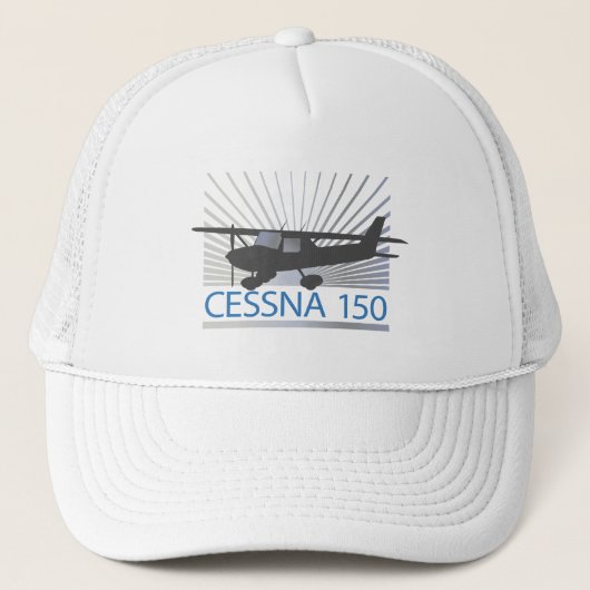 Cessna 150 vliegtuig trucker pet (Voorkant)