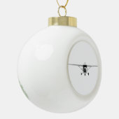 Cessna 152 keramische bal ornament (Links)