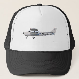 Cessna 172 Blauw Skyhawk Trucker Pet